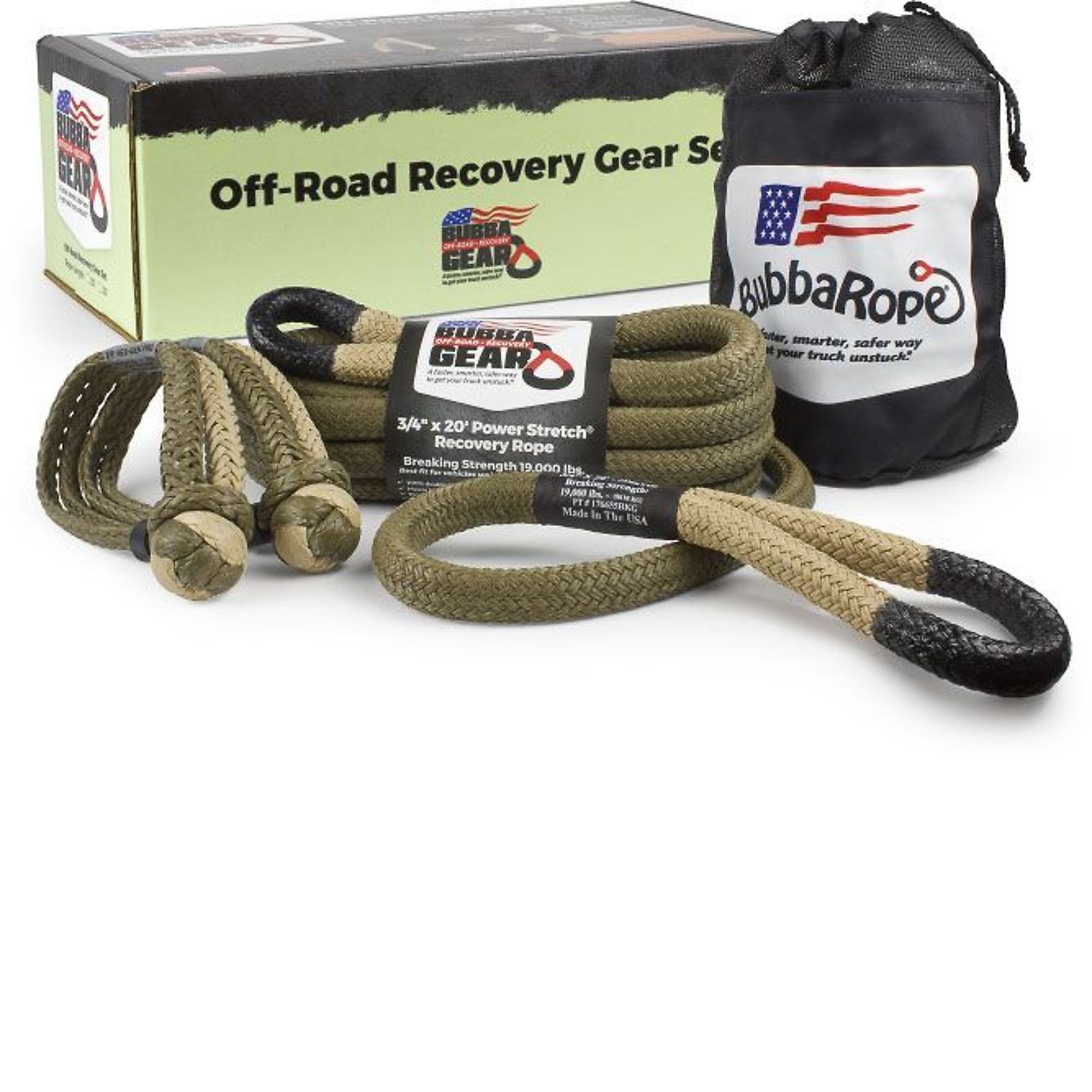 Bubba Rope, Jeep/Bronco Vehicles, Recovery Tow Ropes, Recovery Tow Straps Length 240in., Model# 176855BKG
